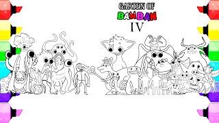 Garten Of Banban Chapter 4 New Coloring pages / Color All New Monsters / Cartoon - On & On [NCS]