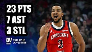 CJ McCollum vs Clippers 23 pts 7 ast 3 stl | Mar 11, 2025 | Regular Season