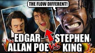 Stephen King vs Edgar Allan Poe. Epic Rap Battles of History. (REACTION!)