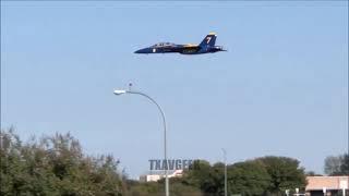 Blue Angel Super Hornet High SNEAK Pass!! #BlueAngels