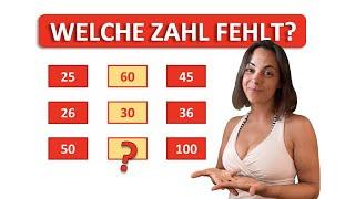  VERVOLLSTÄNDIGE DIE REIHE! | Welche Zahl fehlt? | Einstellungstest Logik | Zahlenreihe lösen!