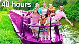 LIVING ON A BOAT for 48 HOURS! | Family Fizz