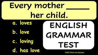 TEST YOUR ENGLISH GRAMMAR. TENSES / CORRECT FORM OF VERB. 10 Questions. Eng Grammar Quiz