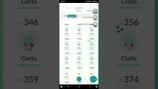 Hatching 18 Cleffa eggs #pokemongo #gaming #shorts #egghatching