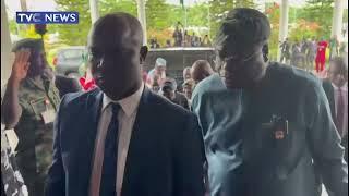 WATCH: President Tinubu Arrives at ECOWAS Meeting in Abuja.