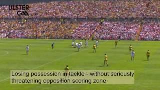 Ulster Senior Football Final 2016: Donegal v Tyrone - Losing Possession in Tackle