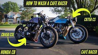 How to Wash a Vintage Cafe Racer | Featuring The Famous ClubSport CB750F Built by Mile Zero Racers