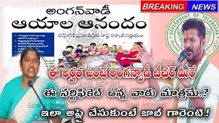 అంగన్వాడి ఆయాలకు ప్రమోషన్లు,anganwadi notification anganwadi salary pension,aya promotions icds jobs