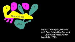 Spring 2023 Open House: M.S. Real Estate Development (virtual)