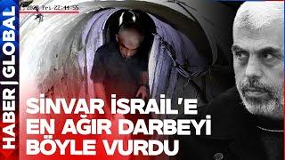 Yahya Sinvar İsrail'e Ağır Darbeyi Böyle Vurdu! Sinvar'ın Yeni Görüntüleri Ortaya Çıktı