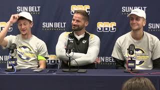 WVU Men's Soccer Ryan Baer Dan Stratford Marc Bonnaire Marshall Postgame 11/17/24