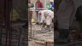 slab casting me vibrator. ka use #shortsvideo #construction #shortvideo #concrete #viral #civil