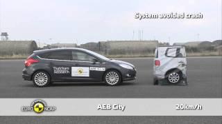 Ford Focus - Autonomous Emergency Braking (AEB) Test Euro NCAP