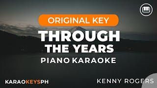 Through The Years - Kenny Rogers (Piano Karaoke)