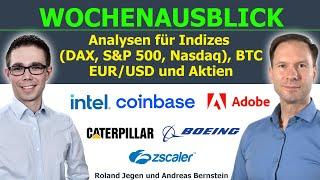 Geht der Kurssturz weiter? Chancen & Risiken in DAX, BTC & Aktien wie Coinbase, Intel, Adobe & Co.