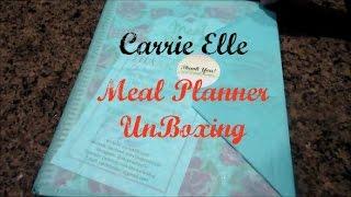 Carrie Elle Meal Planner Unboxing + Coupon Code