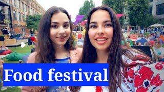 How Ukrainians spend their weekends? Street food festival in Kyiv