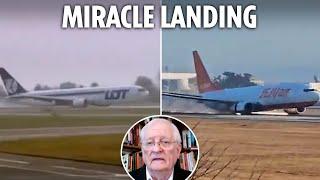 How huge jet LANDED without wheels as millions watched on TV & why Korean plane couldn't do same