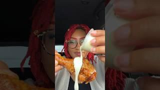 Bonchon ASMR mukbang #mukbang #food #wings #foodie #friedwings #asmr #eating #chickenwings