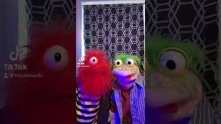 4 puppets one motorcycle