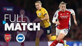 Full Match: Arsenal v Brighton & Hove Albion | Barclays WSL 2024-25