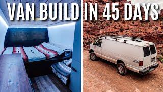 Minimalistic VAN CONVERSION DIY Ford E350