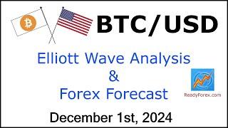 BTC USD Elliott Wave Analysis | BITCOIN Analysis | December 1, 2024 | BITCOIN | BTCUSD