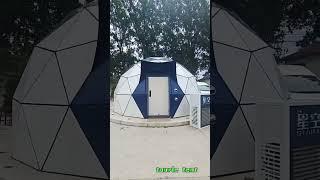 Star Capsule house 6m diameter geodesic dome glass cabin #geodesicdome