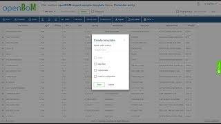openBoM: Creating a simple BOM Template