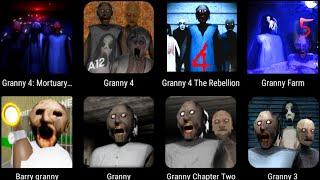 Granny,Granny Chapter Two,Granny 3,Granny 4,Granny 5,Granny 4 The Rebeliion,Granny Barry Prison Run