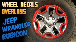 JEEP 17" wheels Overlays Decals - Wrangler JK Rubicon