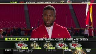 NFL LIVE | ESPN crew makes pick for Monday Night Football: New Orleans Saints vs Kansas City Chiefs