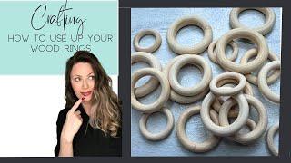 How to use wood craft rings with your crochet to make cute giftable things