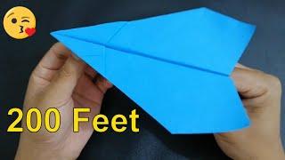 How To Make A Crazy Paper Airplane || How To Fold A Paper Airplane That Flies Far (Full HD)