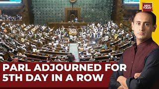 Washout Looms In Parliament Winter Session: Parliament Adjourned For 5th Day, 34 Crore Rupees Lost