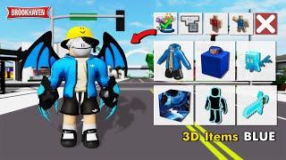 NEW!! 15+ CODE ITEMS 3D (BLUE COLOR) In Brookhaven - Roblox Part 16