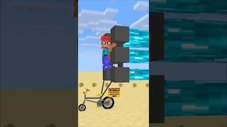 HELP Herobrine Win The Sprint Race Bike And Get The Mystery Bedrock #mashle #shorts #trending #anime