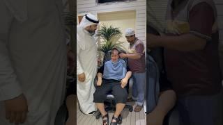 حلق شعر ولده و الاب يتفاجئ #اكسبلور #ضحك #ترند #funny #الكويت