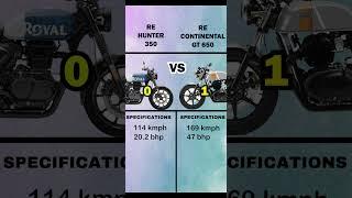 Hunter 350 VS Continental GT 650