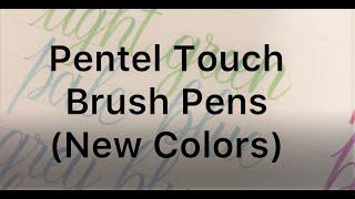 Pentel Fude Touch Brush Sign Pen|More Colors|Hand Lettering for beginners|Brush Calligraphy