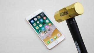 iPhone 8 Plus Hammer & Knife Scratch Test