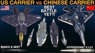 2027 US Carrier Group vs 2027 Chinese Carrier Group (Naval Battle 131) | DCS