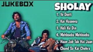 SHOLAY movie all songs || audio jukebox || Amitabh Bachchan, Dharmendr and Amjad Khan.