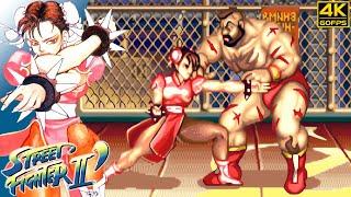 Street Fighter II: Champion Edition - Chun Li (Arcade / 1992) 4K 60FPS