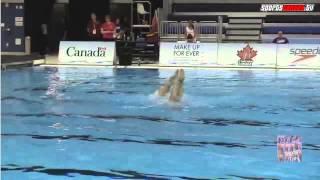 Josee Goguen/Jenelle Maillet (Aquasouls Synchro) Duet Junior Preliminary Shiseido Canadian Open 2015