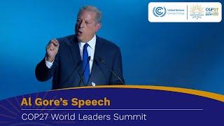 Al Gore at the Opening of the #COP27 World Leaders Summit | UN Climate Change