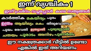 ഇന്ന് വ്യശ്ചികം 1 പ്രശ്നത്തിൽ തെളിഞ്ഞ ഞെട്ടിക്കുന്ന സത്യങ്ങൾ jyothisham Malayalam.Astrology Malayala