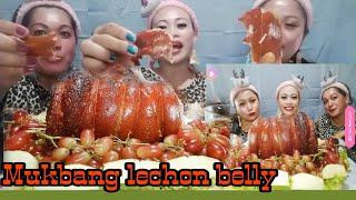 Lechon belly mukbang panuurin hanggang dulo super yummy at comedy || @indaynenethvlog30