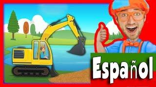 Vehículos de construcción para niños con Blippi | La canción de la Excavadora