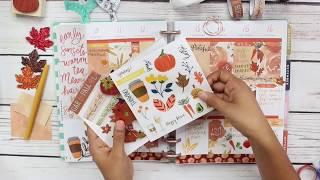 Fall Plan with me! Happy Planner No Sticker Kits + GIVEAWAY